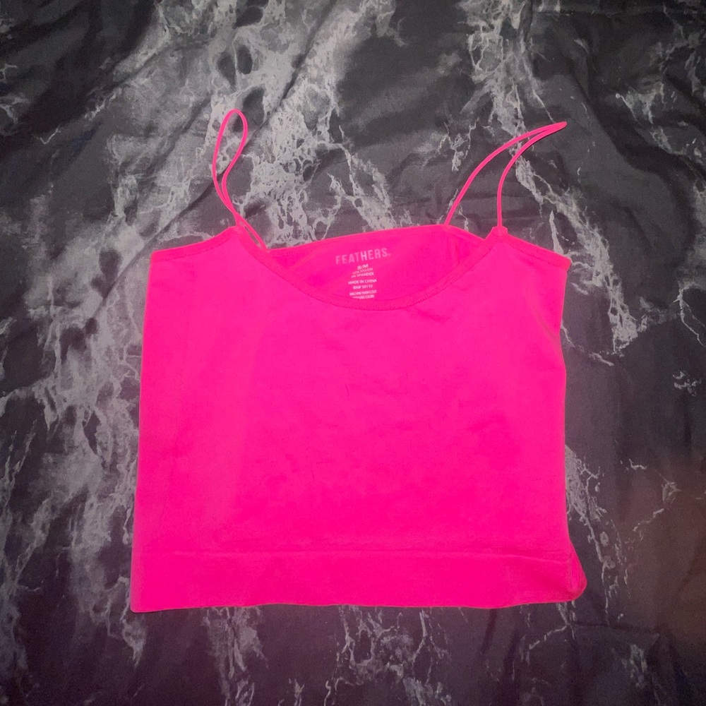 Pink crop/tank top